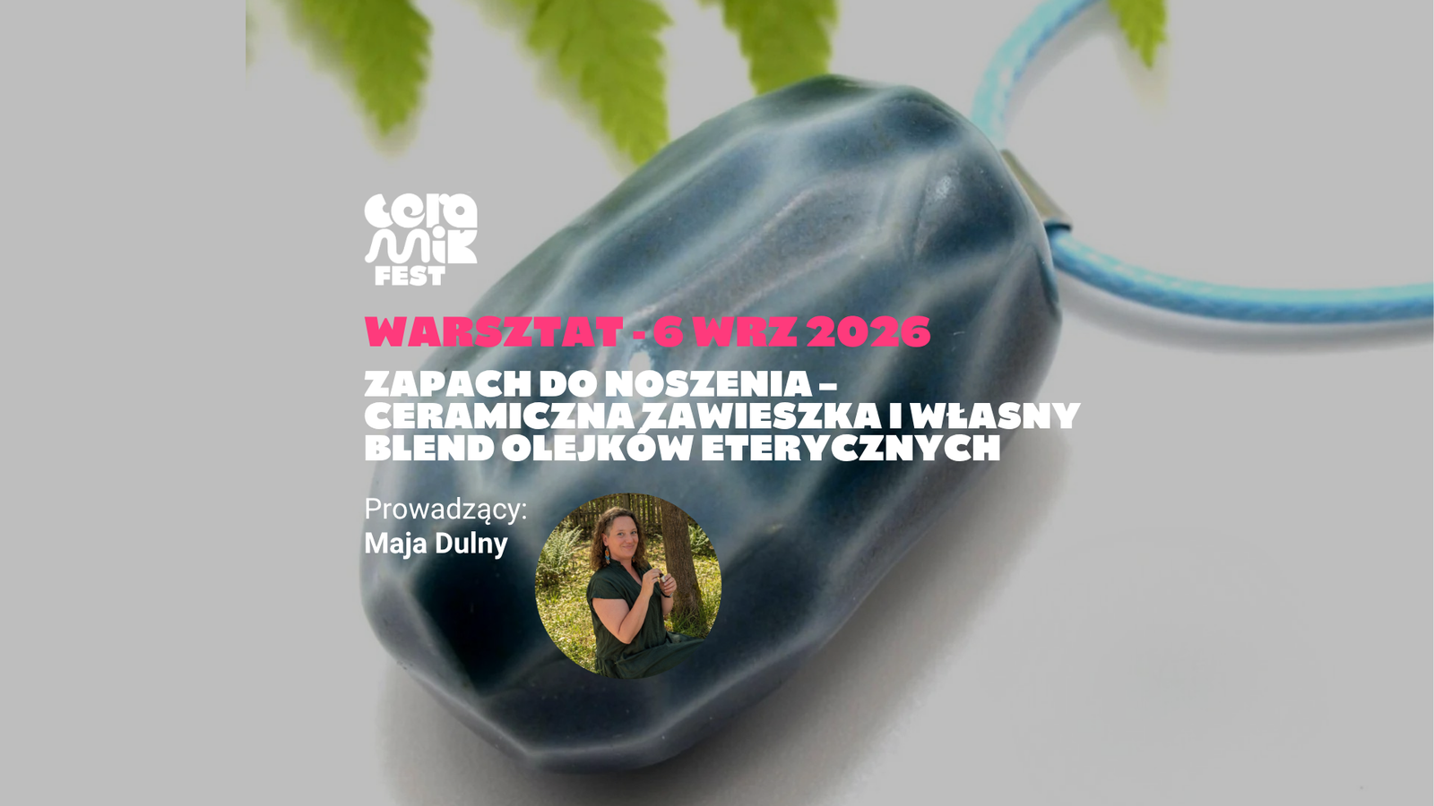 Zapach do noszenia – ceramiczna zawieszka i własny blend olejków eterycznych