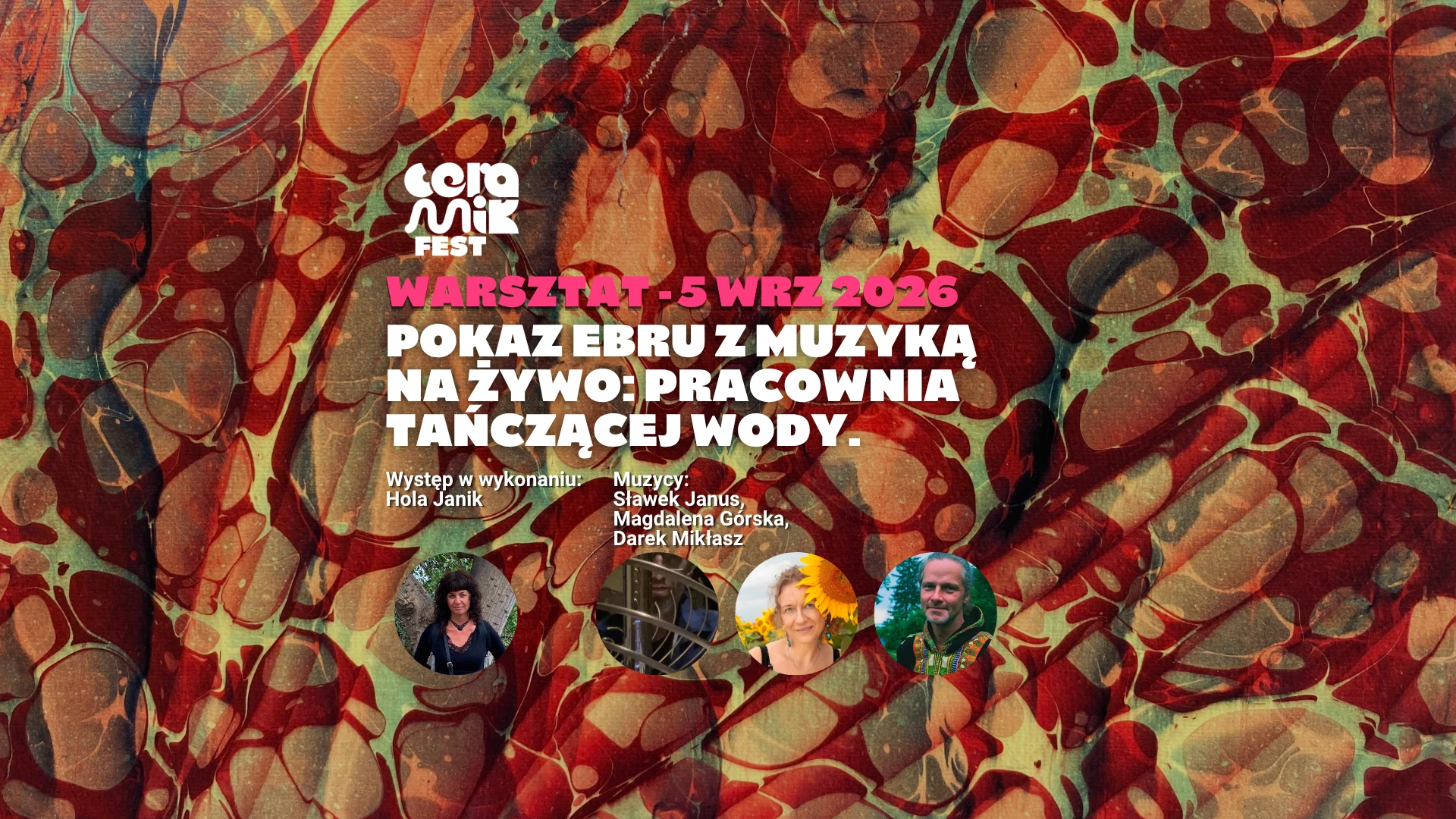 Pokaz Ebru z muzyką na żywo: Pracownia Tańczącej Wody